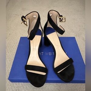 Stuart Weitzman nudist suede sandals